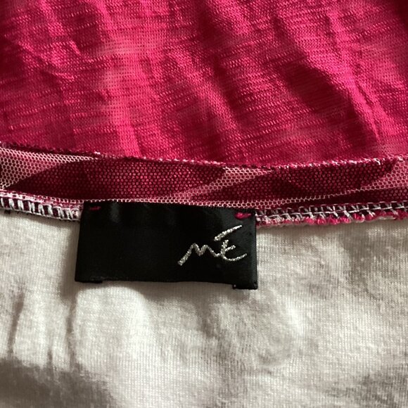 ME Women's Top Tunic Size T5 Sheer With Lining Sleeveless Made in France Y2K - Picture 6 of 7